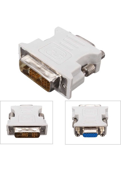 18+1 DVI To VGA Çevirici Dönüştürücü Dvi-D Single Link To VGA