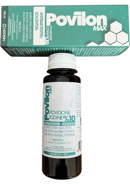 Povilon Max Solüsyon Baticon Tentürdiyot Dezenfektan 100 ml
