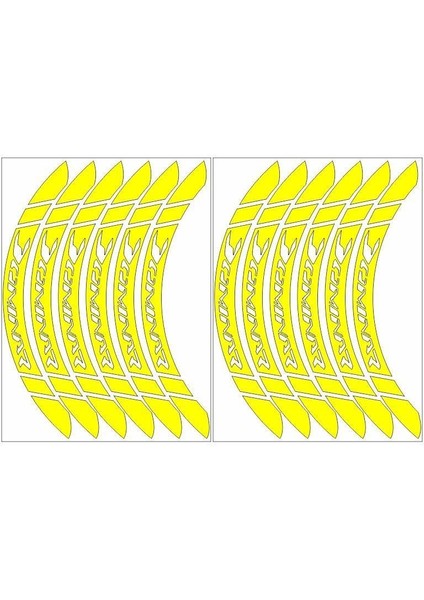 Florasan Sarı Dominar Uyumlu Geniş 1 Set Jant Şeridi