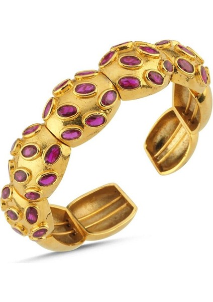 Antik Oval Taşlı Bilezik