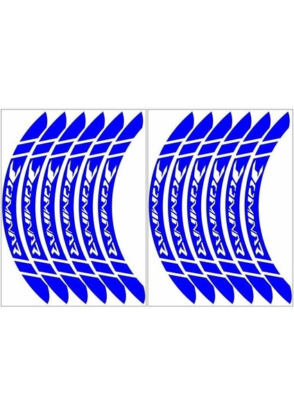 Reflektör Mavi Dominar Uyumlu Geniş 1 Set Jant Şeridi