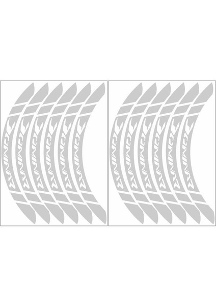 Reflektör Beyaz Dominar Uyumlu Geniş 1 Set Jant Şeridi