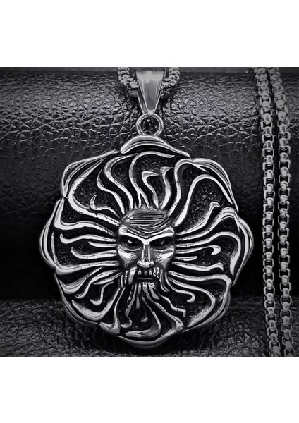 Voyageaccessory Paslanmaz Çelik Mitolojik Güneş Tanrısı Apollon Kolye