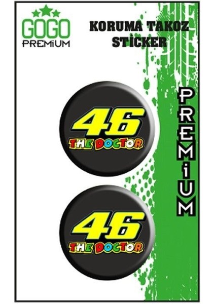 46 Koruma Takozu Ikili Damla Sticker