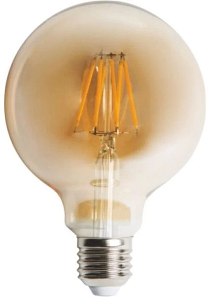Rustik Ampul G95 Filament LED Amber