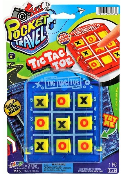 3256 Seyahat Boyu Tic Tac Toe Oyunu