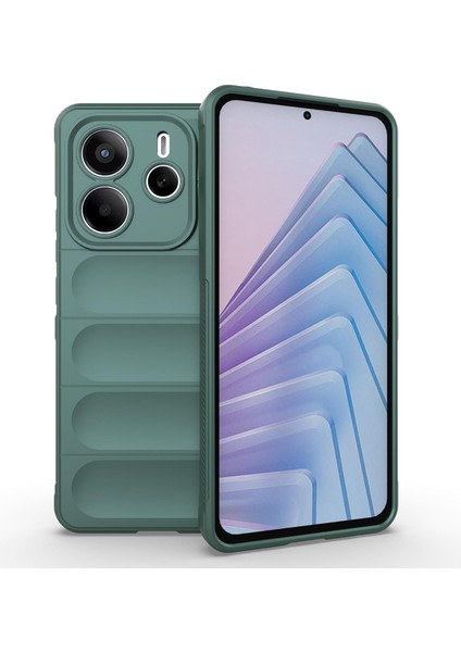 Xiaomi Redmi Note 14 4g Uyumlu Kılıf Esnek Tpu Oyuklu Arka Yüzey Tasarımlı Silikon Kapak