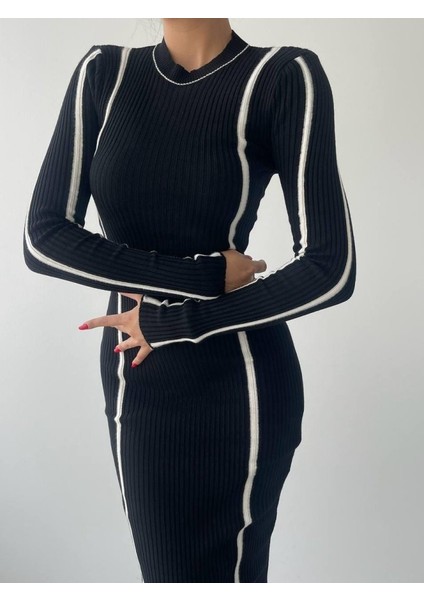 Ribbon Triko Elbise