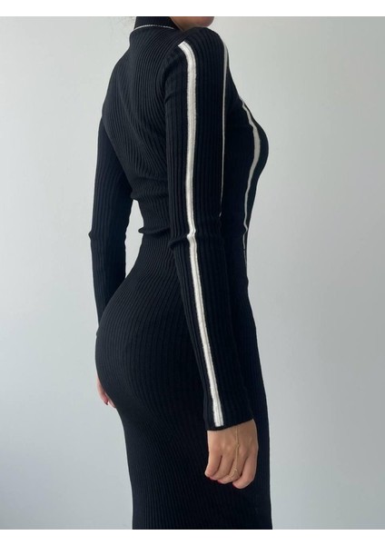 Ribbon Triko Elbise