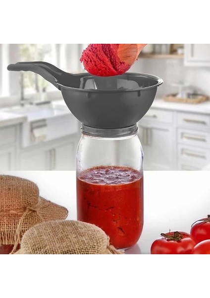 Kavanoz Hunisi - Konserve Reçel Hunisi Geniş Ağızlı - Saplı modelleri