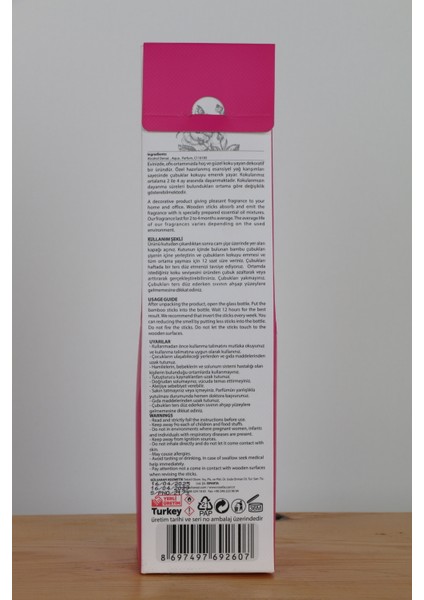 Bambu Çubuklu Gül Oda Kokusu 75 ml