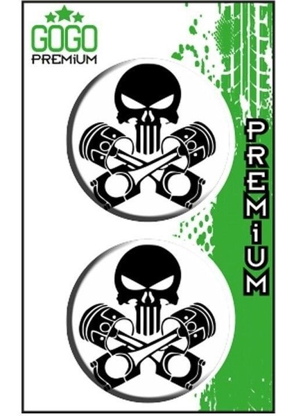 Kurukafa (5x5 Cm) Ikili Damla Etiket