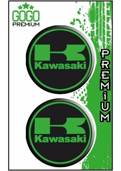 Kawasaki Uyumlu (5x5 Cm) Ikili Damla Etiket