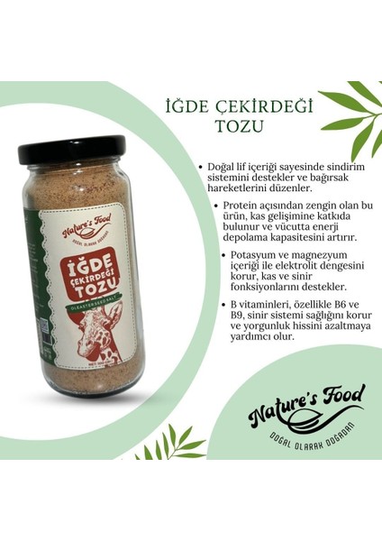 İğde Çekirdeği Tozu -İğde çekirdeği Tozu - Unu 2 Li Kemik Gelişimi, Lif, Protein, B Vitaminleri, Potasyum ve Magnezyum. modelleri