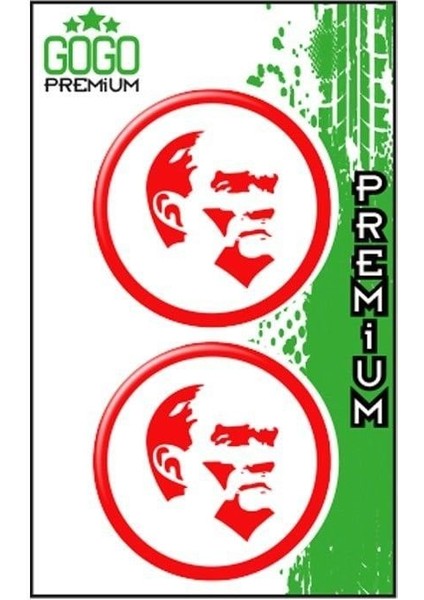 Atatürk 2 (5x5 Cm) Ikili Damla Etiket