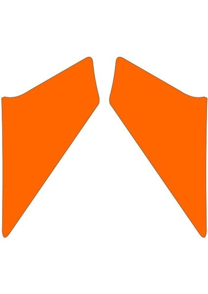 Cg Florasan Turuncu Ön Çamurluk Yan Sticker