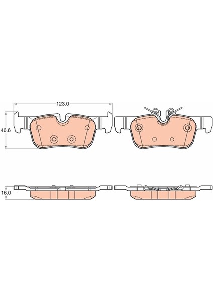 Fren Balatası Arka Bmw F45 F48 F39 Mını F60 F54