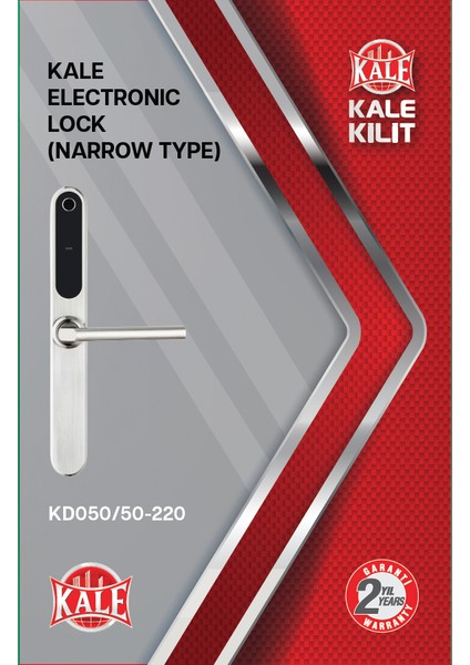 KD050/50-220 AKILLI ELEKTRONİK KİLİT (DAR TİP)