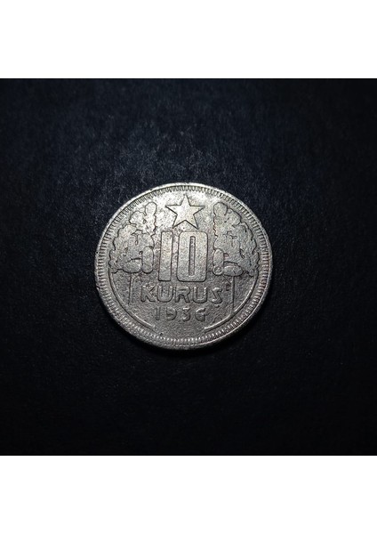 3996368168EC9065FE 10KURUŞ 1936 (Rr) Temiz/çt Eski Madeni Para