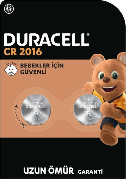 2016 Lityum Düğme Piller (2 Li Paket) 3V, Bebek Güvenlik Teknolojisi, Anahtarlık, Ev Tipi Kumandalar, Akıllı Bilekliklerde Kullanım, Bebek Güvenlikli Paketleme