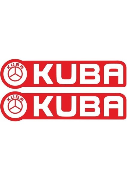Kuba Kırmızı Cg Depo Yan Damla Sticker