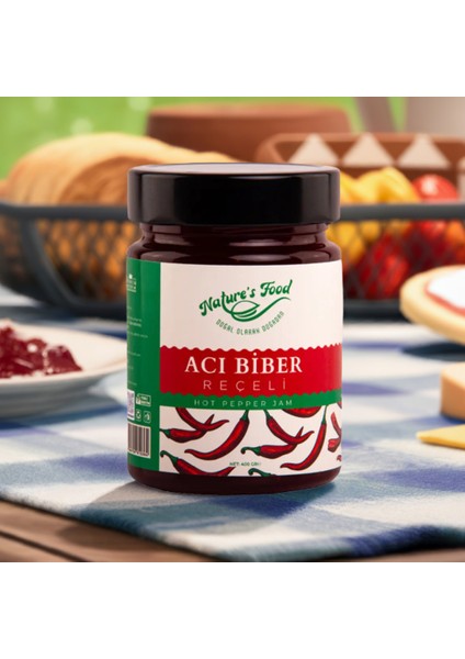 Acı Biber Reçeli Premium Series 400 gr Cam Şişe %65 Acı Biber Acı ile Tatlının Muhteşem Birleşimi indirimleri
