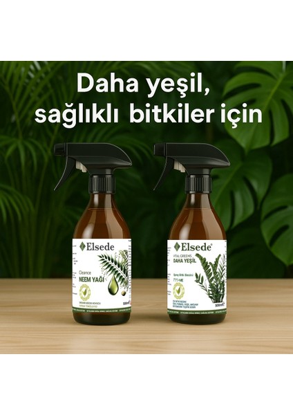 Daha Yeşil Bitki Besini ve Neem Yağı Ikili Bakım Seti