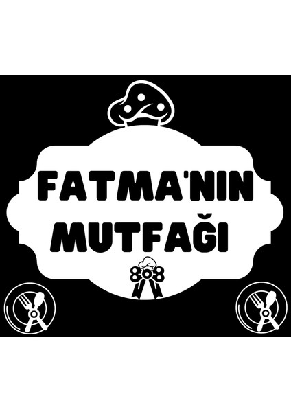 Mutfak Tezgah Arkası Kişiye Özel Isim Baskılı Suya Dayanıklı Kaplama Folyosu 60 x 54