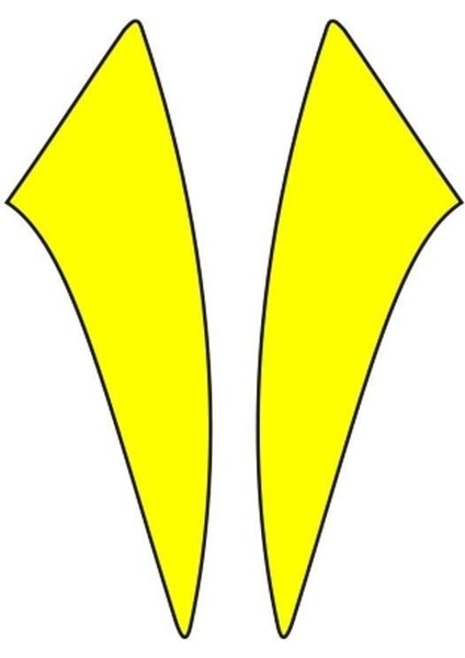 Cg Sarı Çamurluk Yan Sticker