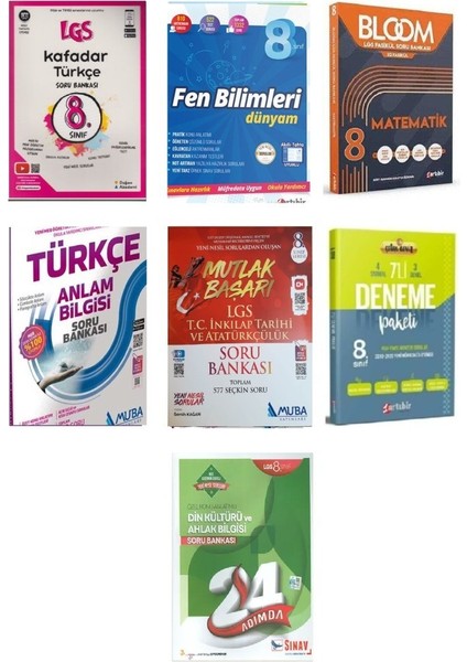 8. Sınıf Tüm Dersler Eğitim Seti 7 Kitap (Set 4)
