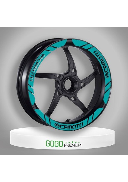 Cf Moto Uyumlu Mavi 1 Set Jant Şeridi