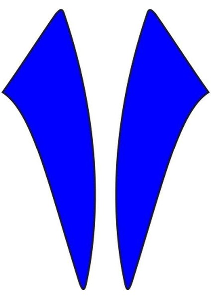 Cg Mavi Çamurluk Yan Sticker