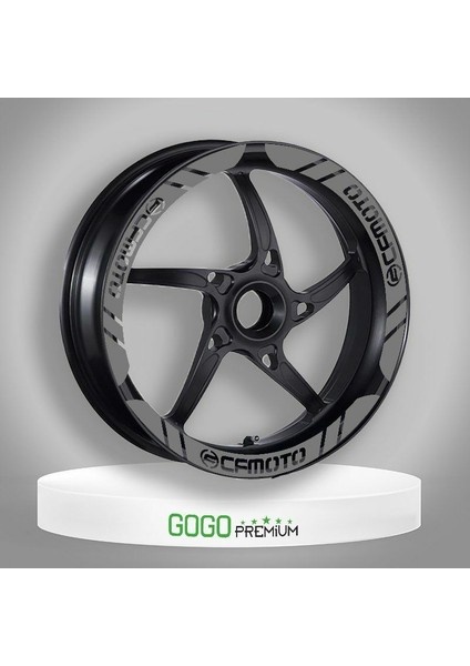 Cf Moto Uyumlu Siyah 1 Set Jant Şeridi