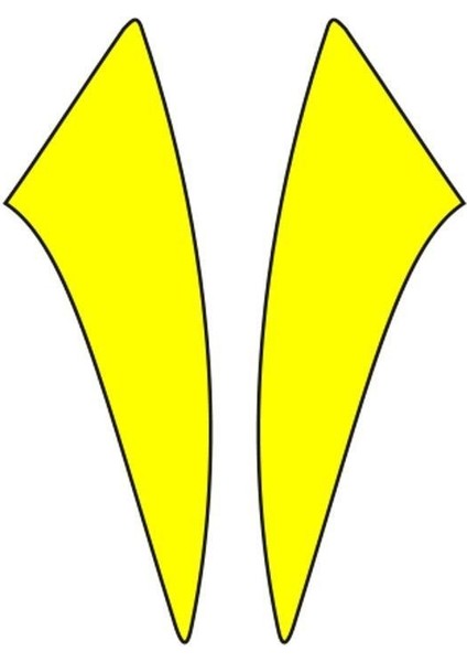 Cg Florasan Sarı Çamurluk Yan Sticker