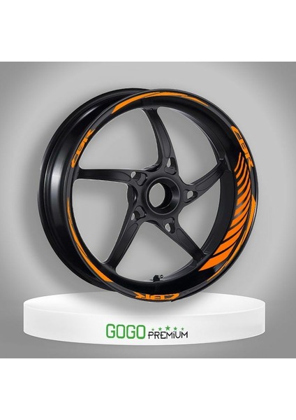 Florasan Turuncu Honda Cbr Uyumlu Racıng 1 Set Jant Şeridi