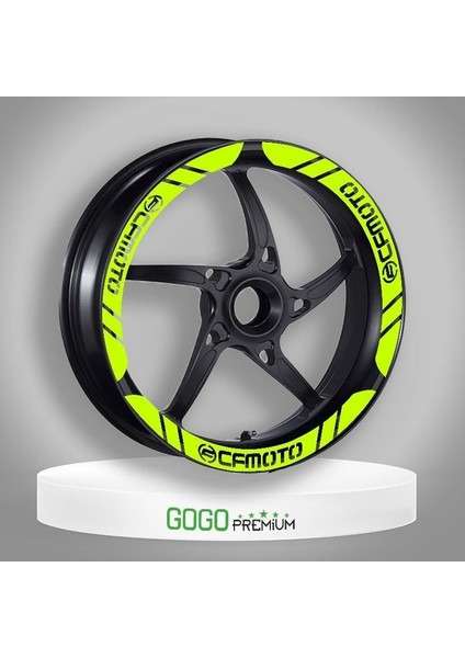 Cf Moto Uyumlu Flo Sarı 1 Set Jant Şeridi