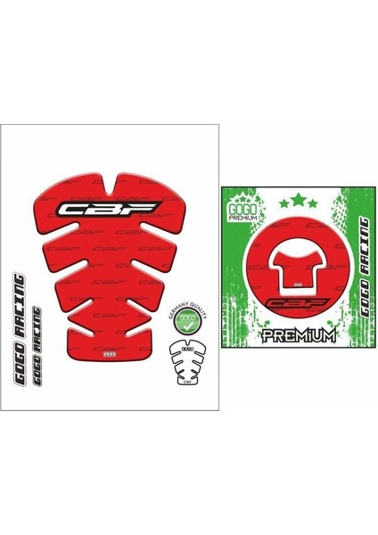 Honda Cbf 150 2007 - 2018 Uyumlu Tank Pad 003