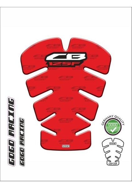 Honda CB125F 2017-2020 Uyumlu Tank Pad 003