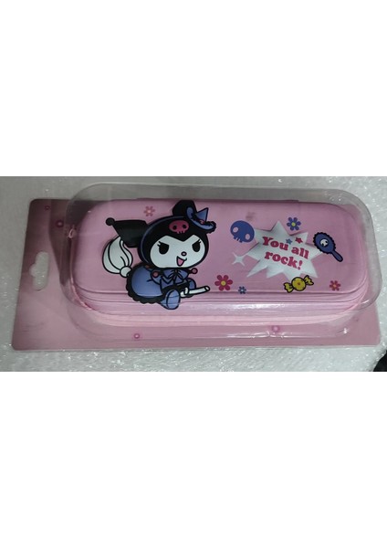Kırtasiye Kuromi Figürlü Kabartmalı Geniş Kapasiteli Kalem Kutusu (23CM*10CM*5CM)