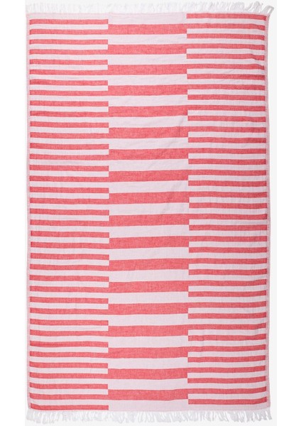 Uneven Pamuk Peştamal Kırmızı 90X160