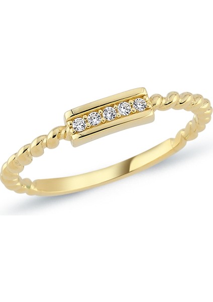 14 Ayar Altın Klasik Zarafet Yüzük