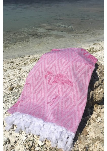 Pembe Flamingo Peştemal - Hızlı Kuruyan ve Su Emici - Modern Tasarım