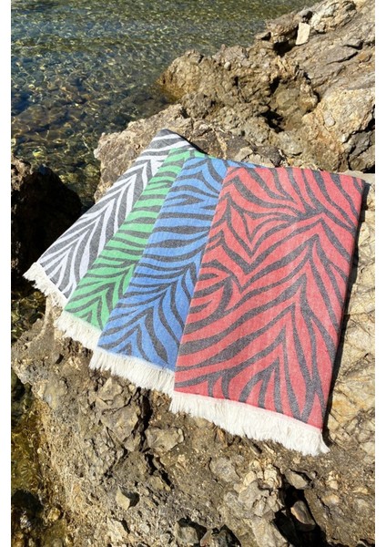 Kırmızı %100 Pamuk Carnival Peştamal - Çok Amaçlı Plaj & Banyo Peştemal - 90X170 cm fiyatları