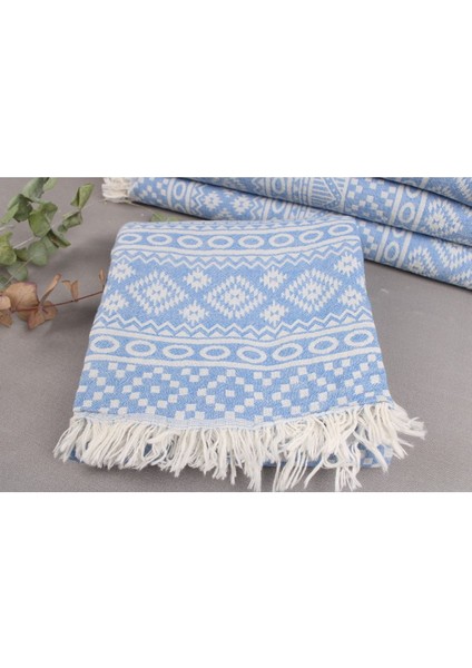 Peştemal Saks Mavi Peştemal Organik Pamuk Peştemal 90X170 cm Pamuk Peştemal modelleri