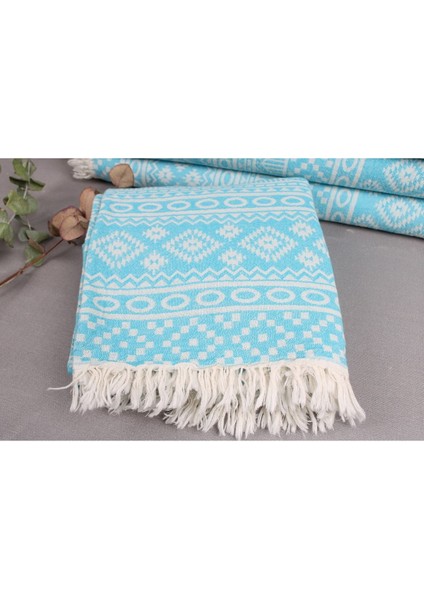 Peştemal Turkuaz 90X180 cm Pamuk Peştemal Hamam Peştemal modelleri