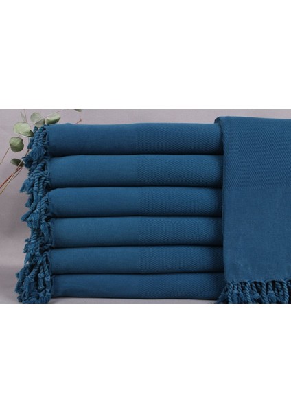 Peştemal Koyu Turkuaz Organik Pamuk Peştemal 90X170 cm Pamuk Peştemal