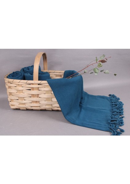 Peştemal Koyu Turkuaz Organik Pamuk Peştemal 90X170 cm Pamuk Peştemal fırsatları