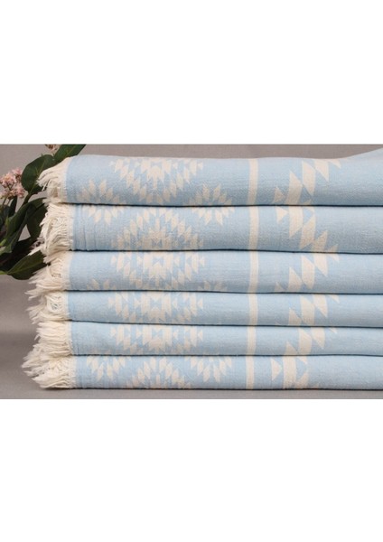 Peştemal Açık Mavi Plaj Peştemali 90X180 cm Pamuk Peştemal fiyatları