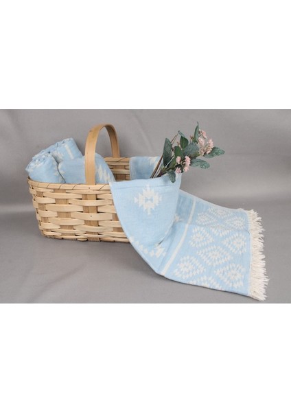 Peştemal Açık Mavi Plaj Peştemali 90X180 cm Pamuk Peştemal fırsatları