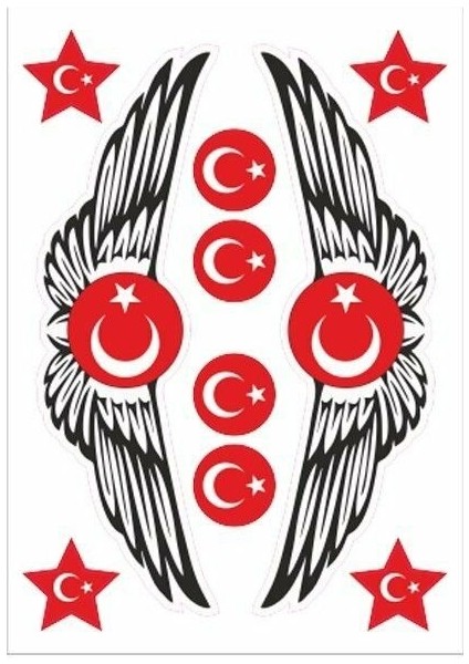 A5 Sticker 070 Tek Paket Çoklu Sticker